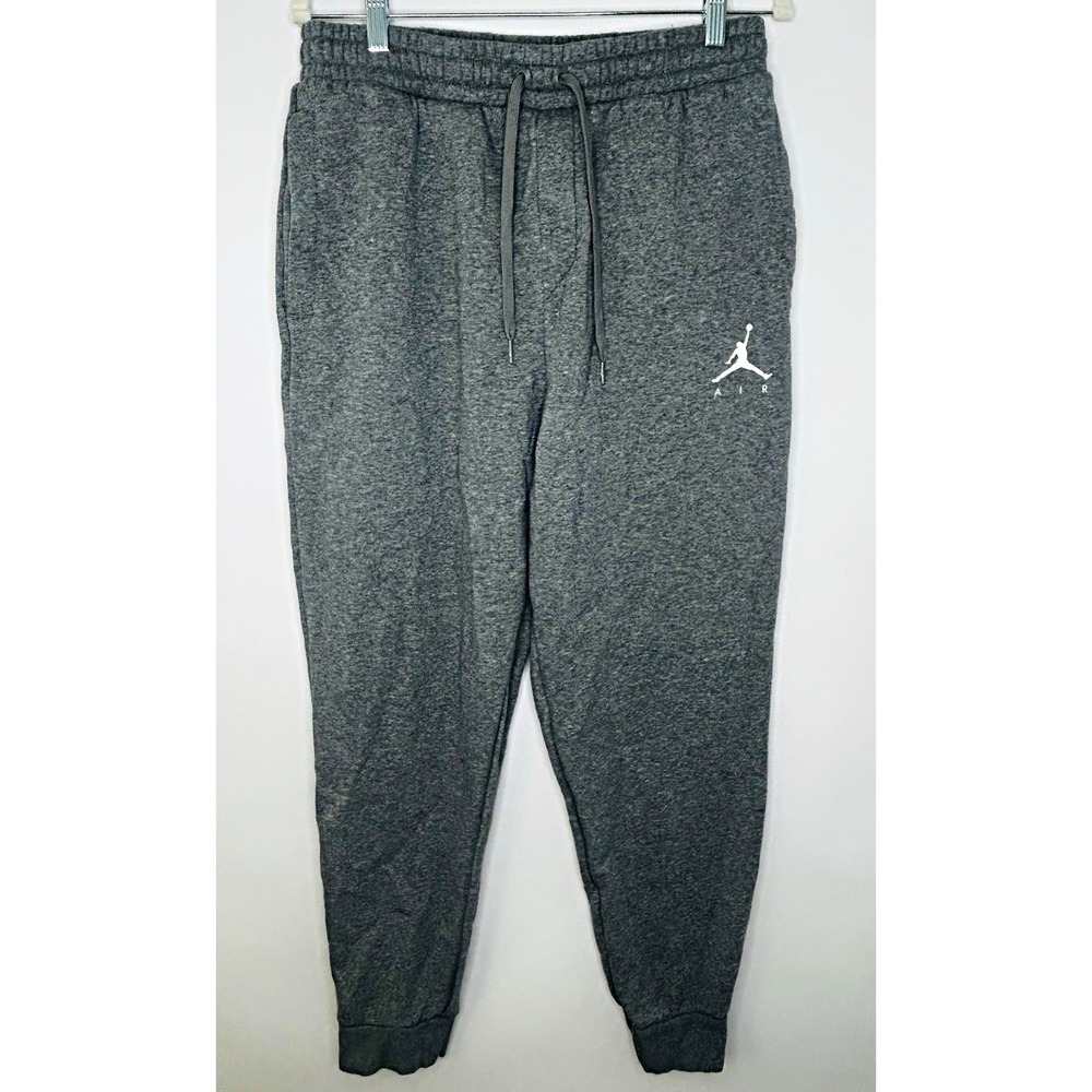 Nike Air Jordan Jumpman Air Fleece Joggers Men's Size Medium Heather Grey